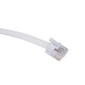 XHHDQES 2X 6P6C RJ11 Telephone Extension Fax Cable Line 9.8Ft Length White. 