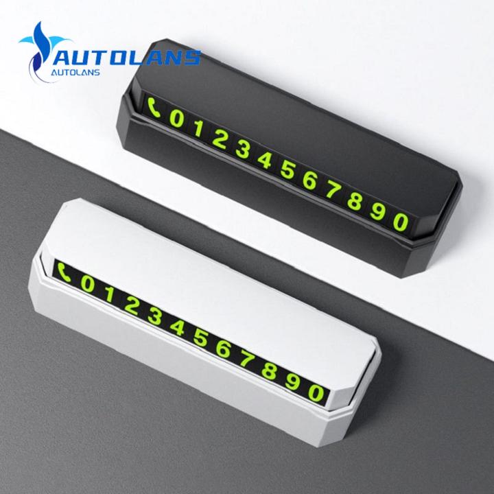 Phone Number Plate Hidden Press Type Temporary Parking Card