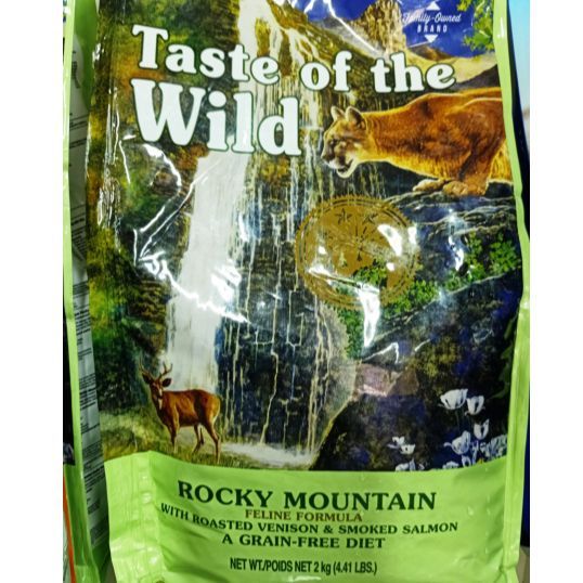 Taste of the Wild Cat Food Rocky Mountain Feline Formula Grain Free Diet Made in USA 2kg
