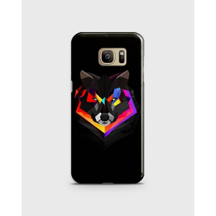 Samsung S7 edge Cover 3d Hard case  Wolf Style - 1cover2329