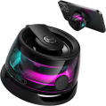 Edifier G200 Magnetic Bluetooth Speaker - Gift Ideas - Multifunctional Cell Phone Stand Wireless Speaker with Strong Magnet for iPhone/Android/Fridge/Workbench/Pole/Car/Bike/Golf Cart & Anything Metal | Edifier Portable small speaker | Edifier speakers |. 
