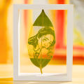 Personalized Leaf Engraving - Nature's Imprint - engrave you picture on leaf best personal décor item. 