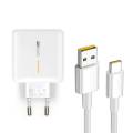 Original Realme_ Super VOOC Charger 5A Flash Charging Adapter With VOOC Type-C Cable. 