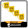 SKULL COPE Cute Emoji Yellow Smiley Face Coffee/Tea Mug - Perfect Gift for Family and Friends-PLASTIC MUG. 