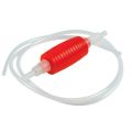 2 Meter Red Syphon Tube Hand Fuel Pump Gasoline Siphon Hose Gas Oil Water Fuel Transfer Siphon Pump for Water Gasoline Home Brew Hose Pipe. 
