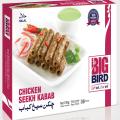 BIG BIRD Chicken Seekh Kabab 180 Grams ( if your order less than Rs 1500, then Delivery Charges Implement Rs 150). 