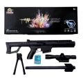 Manual Reload Gel Blaster Sniper Toy Gun – 26-Inch Toy for Boys – Shoots Water-Absorbent Balls – Black. 