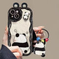 3D Panda Ears Ugly Frog Eyes Doll Cover For VIVO V29E Y20 Y15S Y15A Y12A Y20S Y11S Y12S Y20i Y16 Y19 V27E V21E V23 V25 V27 Pro V20 V15 S1 Pro Case Cartoon Cute 3D Doraemon Bracelet Soft Silicone Back Cover Anti-Knock Shockproof. 