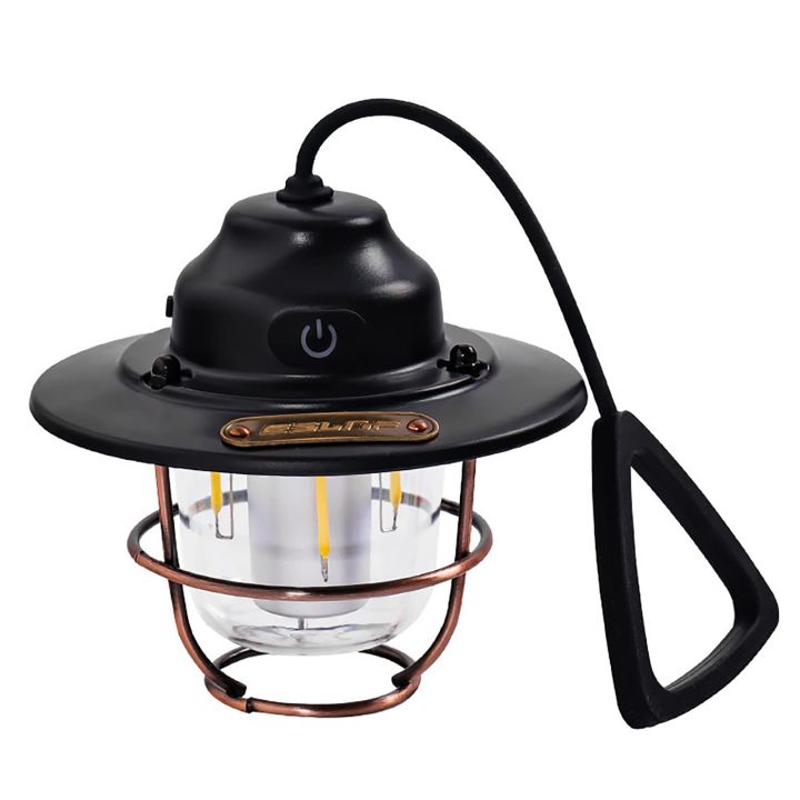 LED Lantern Vintage Portable Camping Light Type-C USB Rechargeable Tent Lamp Daily Waterproof for Hiking Fishing Emergency Lamp
