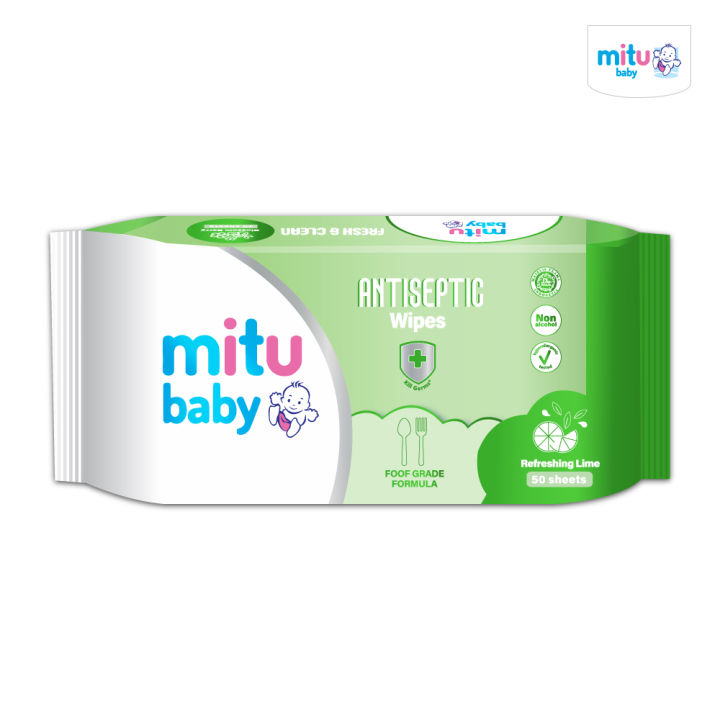 Mitu Baby Wet Tissue Antiseptic wipes 50 Sheets
