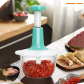 Manual Food Chopper, Multifunctional Hand Push Speedy Chopper, Stainless Steel Blades Perfect Onion Chopper, Garlic Cutter Vegetable Mincer, Mixer, Blender. 
