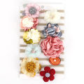 10Pcs/Set Lace Flower Baby Girls Headband Bowknot Elastic Infant Newborn Hair Band Cute Baby Headwear Hair Accessories. 