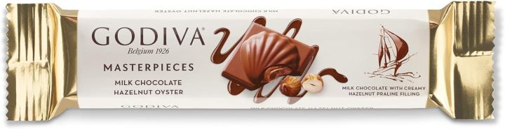 CHOCOLATES | GODIVA CHOCOLATE MASTER PIECE | MILK HAZELNUT OYSTER MILK CHOCOLATE |IMPORTED AND ORIGINAL IN BEST QUALUTY | ( PACK OF  ) | 30 G *3 ORIGINAL