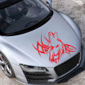 Decorative Sticker Stylish Pattern Howling Wolf Car Decal. 