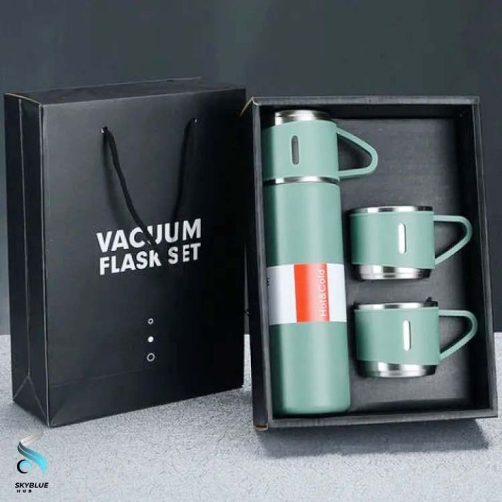 Imported Double Wall Stainless Steel Vacuum Thermos Flask with Silicone ...