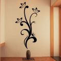 Flower bail wooden wall art, laser cut wooden flower bail wall art, living room, drawing room wooden flower bail wall art. 