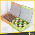 Foldable Fabric 24 Grid Clothes Organizer Clothes Scarf Socks Organize Home Storage Box. 