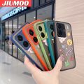 JIUMOO For vivo T1 Pro IQOO Z6 Pro vivo S15e 5G Case Cartoon Cute Dinosaur Frosted Transparent Back Cover Lens Camera Protect Phone Case Silicone Edge Full Cover Casing Hard Cases. 