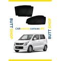 SUZUKI WAGON R (JAPAN) WINDOW CURTAIN/ Sun shades / Side Curtains BLACK 4PC SET. 