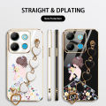Love Bracelet case for Infinix Note 30 4G 5G Back Cover Back Shadow Girl Flower Case Infinix Note 30i 30 40 Pro 30 VIP Zero 30 20 GT 20 Pro X6821 X6851 X6853. 