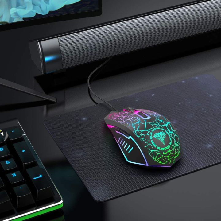 BENGOO%20Gaming%20Mouse%20Wired,%20USB%20Optical%20Computer%20Mice%20with%20RGB%20Backlit,%204%20Adjustable%20DPI%20Up%20to%203600,%20Ergonomic%20Gamer%20Laptop%20PC%20Mouse%20with%206%20Programmable%20Buttons%20for%20Windows%207/8/10/XP%20Vista%20Linux%20-Black%20-%20Image%207