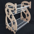 Home & Office Multipurpose S Shape Dish Rack / S Shape Double Decker Dish Rack Plate Dish Spoon Fork Bowl Cup Drain Rack Kitchen Organizer Multi Color Art # GW-SDR-M01. 