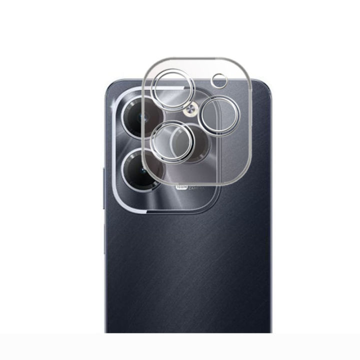 infinix Hot 40 Pro Back Camera Lens Protector Flexible Soft Nano Glass Sheet For hot40 pro - Transparent
