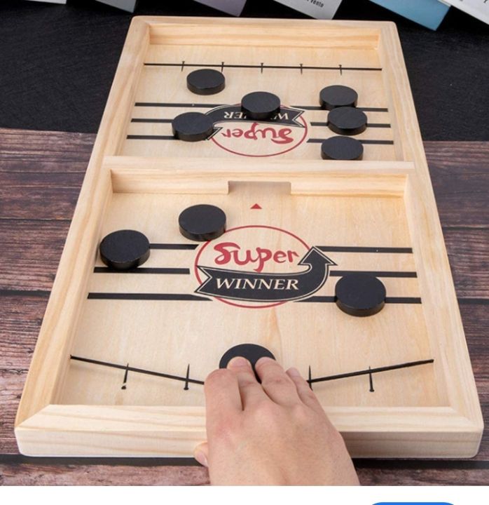 Super Fast Sling Puck Game, Portable Table Hockey Game for Kids and Adults, Tabletop Slingshot Games Toys for Boys and Girls, Desktop Sport Board Game