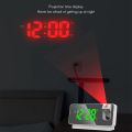 LED Digital Projection Alarm Clock Table Electronic Alarm Clock with Projection Time Projector Bedroom Bedside Clock. 