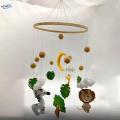 Baby Mobile for Crib Felt Toy for Ceiling Hanging Girls and Boys Zebra Lion. 