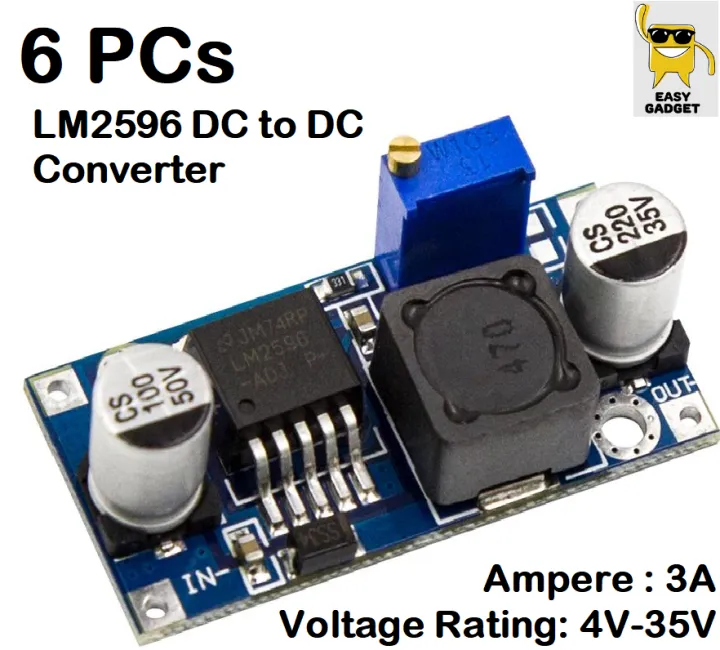 LM2596%20DC%20to%20DC%20Adjustable%20Step%20Down%20Buck%20Converter%20/%20IC%20%7C%20Mini%20Module%20%7C%20Step%20Down%20Power%20Supply%20-%2024V%20to%2012V,%205V,%203V%20-%20Image%202