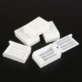 5pcs/set  Lab POM Material Tissue Cartridge Embedding Slice Box Deepen and Thicken White Dehydration Box Tissue Cassette Deep12mm. 