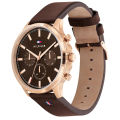 Tommy Hilfiger 1710497 Leather Strap Wrist Watch for Men’s. 