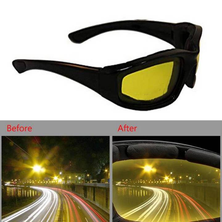 HD Night Vision & Day Glasses Aviator For Men Polarized With Uv Protection Driving Glasses ONE SHOP.