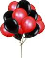 Pack of 50 ( 25 Red & 25 Black ) Party Balloons 14 Inch High Quality Latex Balloons for Red & White Theme Birthday Party Decoration, Weddings. 