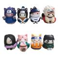 1 pcs Anime Cat Statue Action Figures Kakashi Jiraiya Gaara Sasuke Itachi Tsunade pvc Model Decoration Collection Kid Gift Toy. 