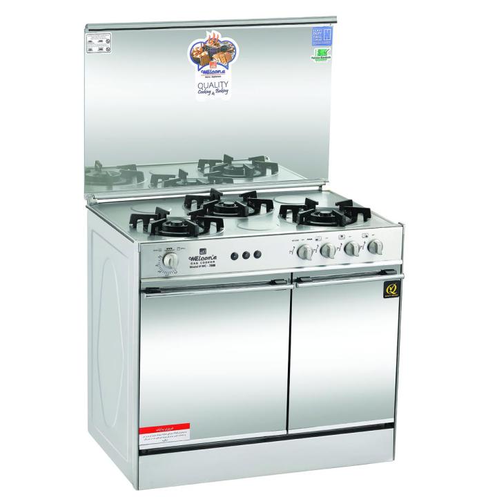 Welcome 3 Burner 34" Gas Cooking Range WC-7500 - Silver