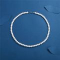 Pearl Necklace Men Simple Handmade Strand Bead Necklace 2022 New Trendy Men Jewelry for Women Girls Wedding Banquet Necklaces. 