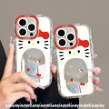 Fashion Creative Doraemon Doodle Hello Kitty Case for Redmi A3 12 12C 9A 9C NFC 13C 10A Note 12 11 13 8 9s 10 9 Pro Max Poco C55 M6 C65 X6 Pro Luxury Mirror Make Up Bracelet Case. 