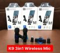 K8,K9 Wireless Microphone Universal Plug Play Mini Collar Clip Microphone Transmitter for Mobile Phone type c android and Lighting. 