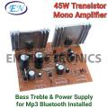 D313 Audio Mono Transistor Amplifier Circuit kit 45 Watts Board. 