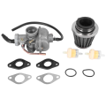 PZ20 Carburetor for 50Cc 70Cc 90Cc 110Cc 125Cc 4 Stroke Engine ATV UTVs CRF50F CRF80F XR50R with Air Fuel Filter. 