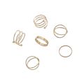 Pack of 6 Rings For Girls Vintage Jewelry Joint Finger Ring Gold Black Silver Stackable Rings Set For Women Birthday Gift For Girl 6 Pieces Rings For Girls Wedding Gift Anniversary Gift For Women Soomas Mart Rings. 