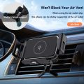 Wireless Car Z Fold 3 Holder,15W Qi Fast Charging Car Holder Mount for Air Vent and Dashboard,Compatible with Samsung Galaxy Z Fold 3/2/1,iPhone 13/12/11 Series (Black-S2). 