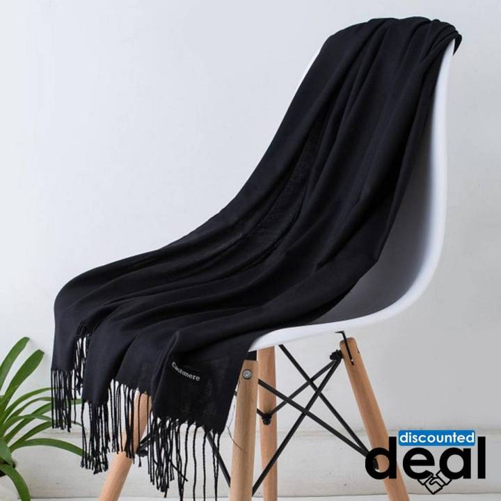 fashion all season women scarf thin shawls and wraps lady solid female hijab stoles long cashmere pashmina foulard head scarves black Plain Cotton Silk  Mix Stole Scarf For Women girls length 2.15 meter