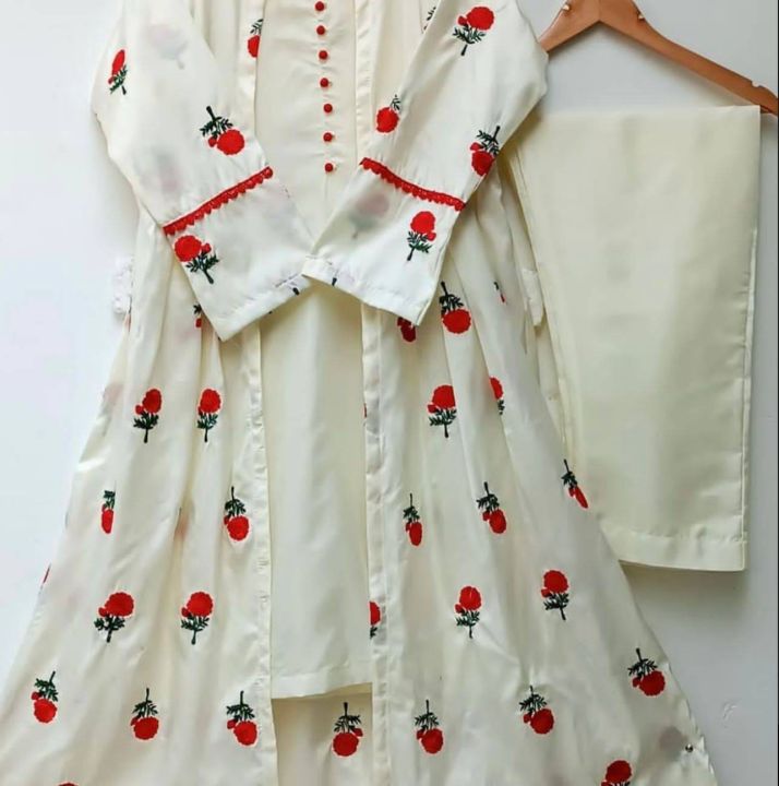 Stylish%20Collection%20Stitched%20Embroidered%20Flower%20Gown%203Pc%20Dress%20-%20Perfect%20For%20Trending%20Women%20And%20Girls%20-%20Image%208