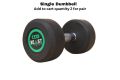 Beast Fitness Rubber Coated  Exercise Dumbbell ( Single Dumbbell Add to Cart Quantity 2 For Pair). 