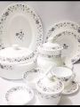 Marble dinner set for dining - 72 pieces. 