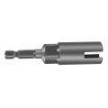 2 Pack Deep Power Wing Nut Driver, Slot Wing Nuts Drill Bit Socket, Wrenches Tools Set for Panel Nuts Screws Eye C Hook Bolt, 1/4 Inch Hex Shank - Silver. 