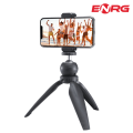 Energy - ENRG Mini Size Tripod Stand Movable Ball Head and Mobile Holder for Phone DSLR Cameras Black. 